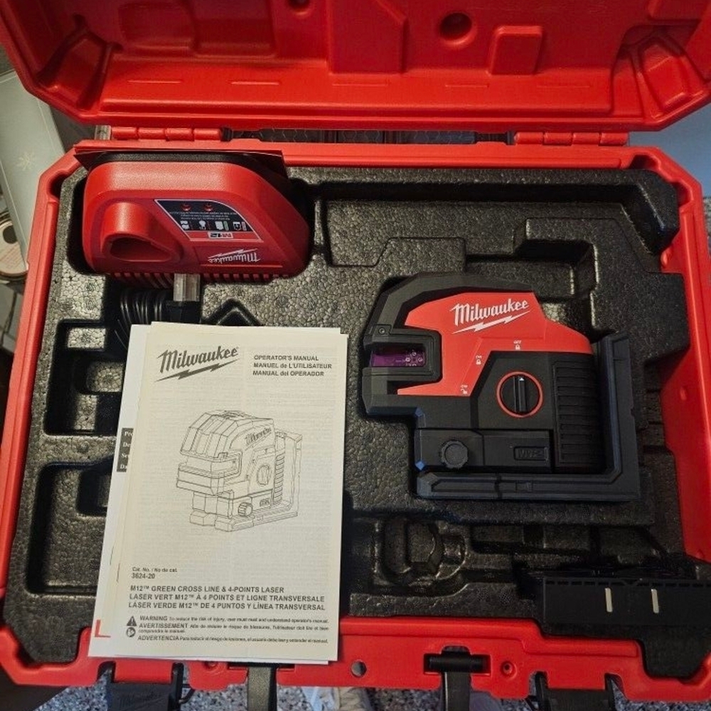 Milwaukee Red and Black Cross Line Laser